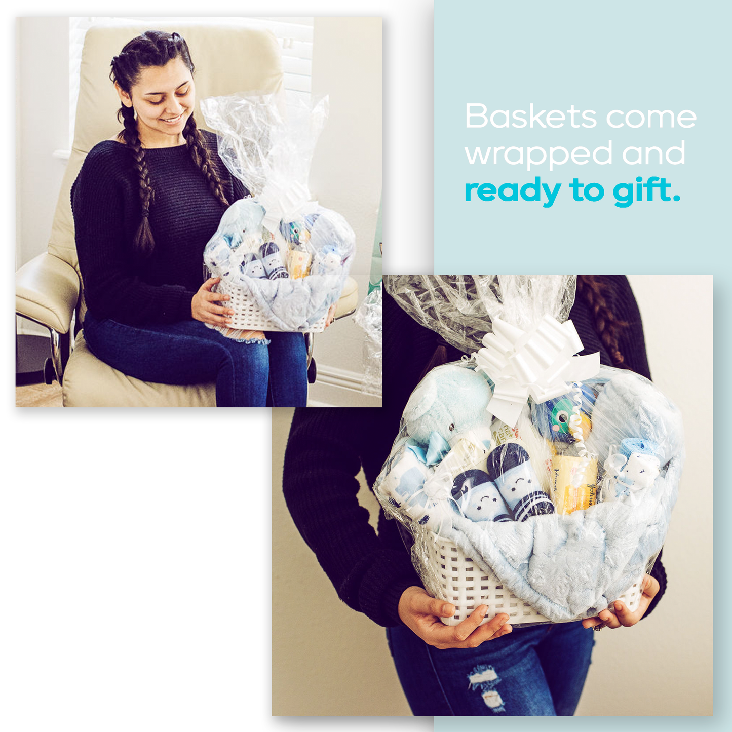 12 Piece Boy Essentials Gift Basket Great for Newborns