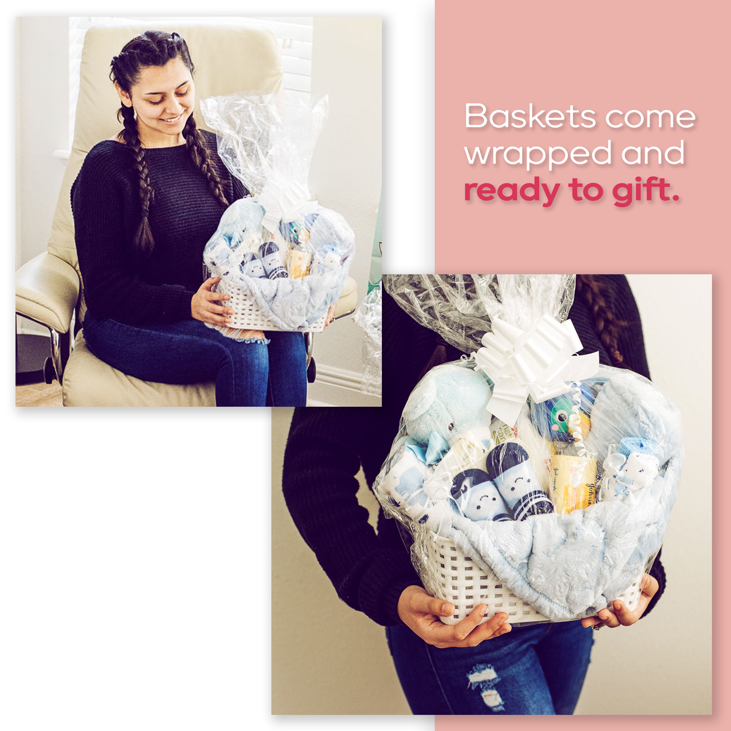 13 Piece Girl Essentials Gift Basket Great for Newborns