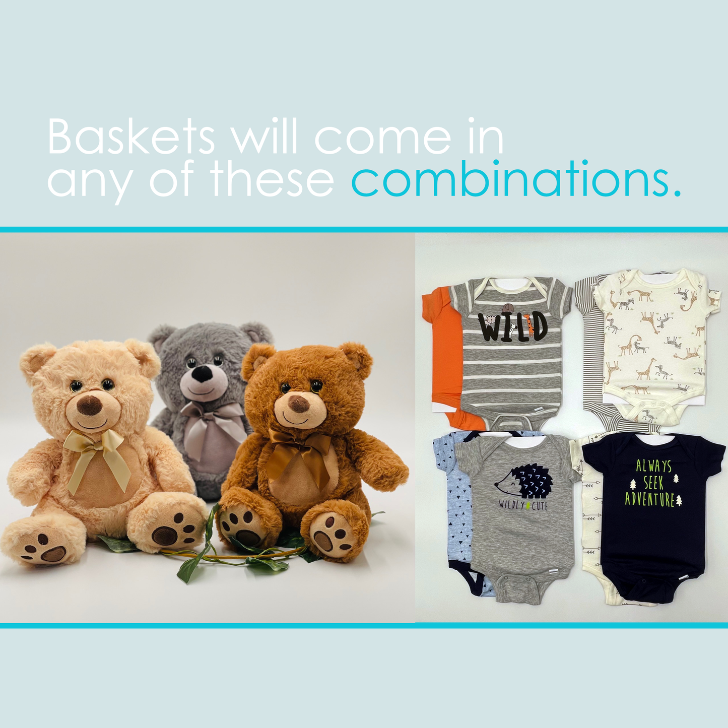 12 Piece Boy Essentials Gift Basket Great for Newborns