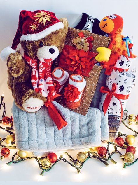 My First Christmas Gift Basket - for Newborns