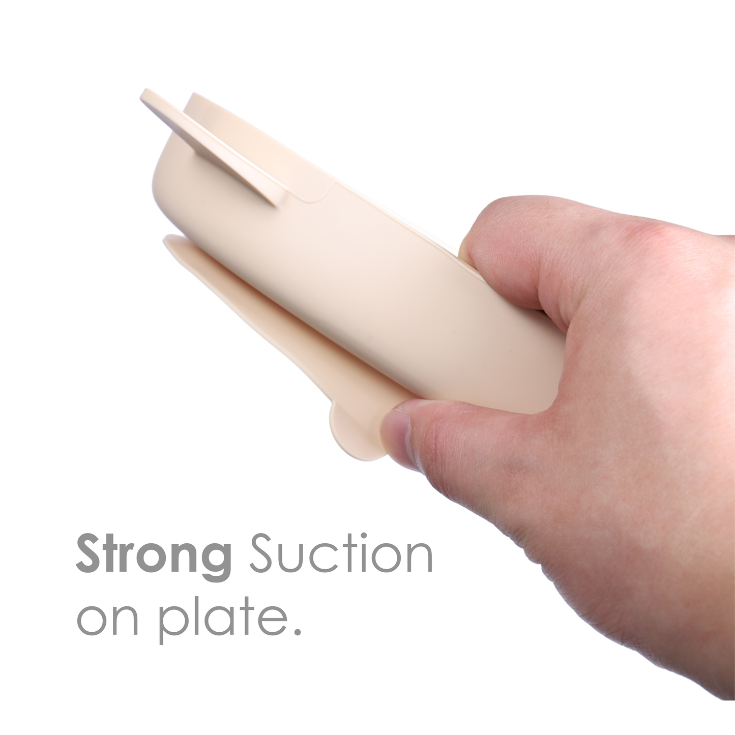Pink Silicone Spill-Proof Cup and Suction Plate with Lid Set