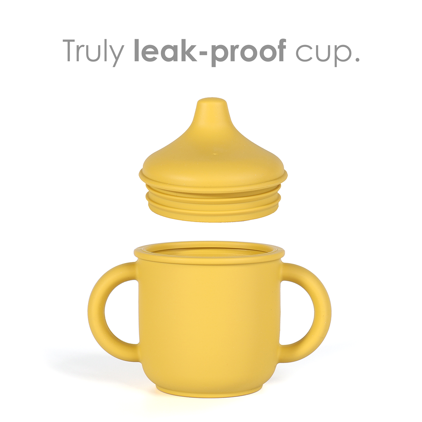 Pink Silicone Spill-Proof Cup and Suction Plate with Lid Set
